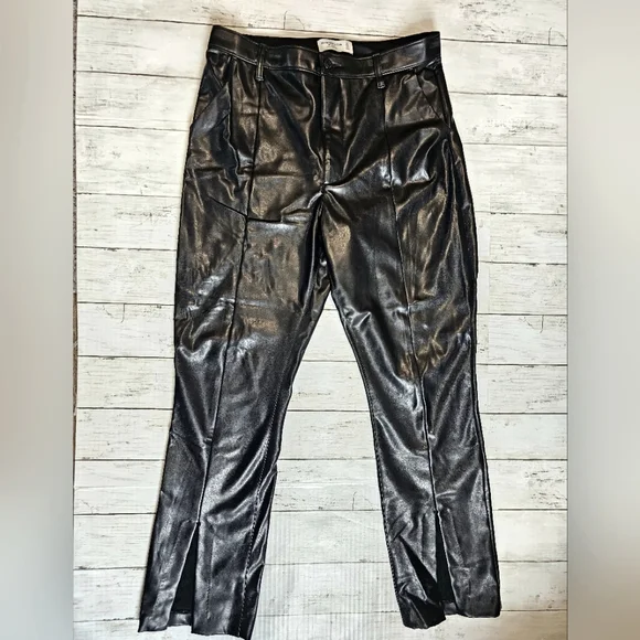 Abercrombie & Fitch Ultra High Rise Skinny Vegan Faux Leather Pants Soft - Picture 6 of 12